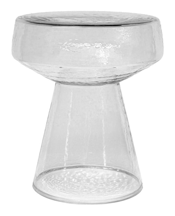 Brix Ronde Bijzettafel Bo Glas, Ø37cm - Transparant