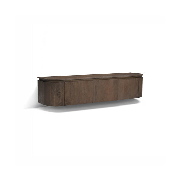 Livingfurn Zwevend TV-meubel Elvano Mangohout, 140cm - Bruin