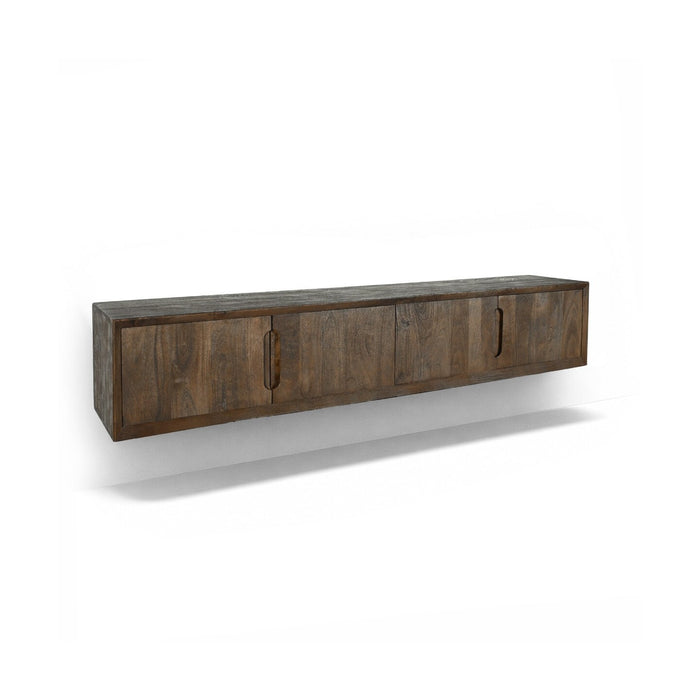 Livingfurn Zwevend TV-meubel Cortez Mangohout, 180cm - Bruin