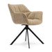 Rivièra Maison Draaibare Eetkamerstoel Carnaby Chenille - Soft Walnut