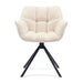 Rivièra Maison Draaibare Eetkamerstoel Carnaby Geweven stof - Ivory White
