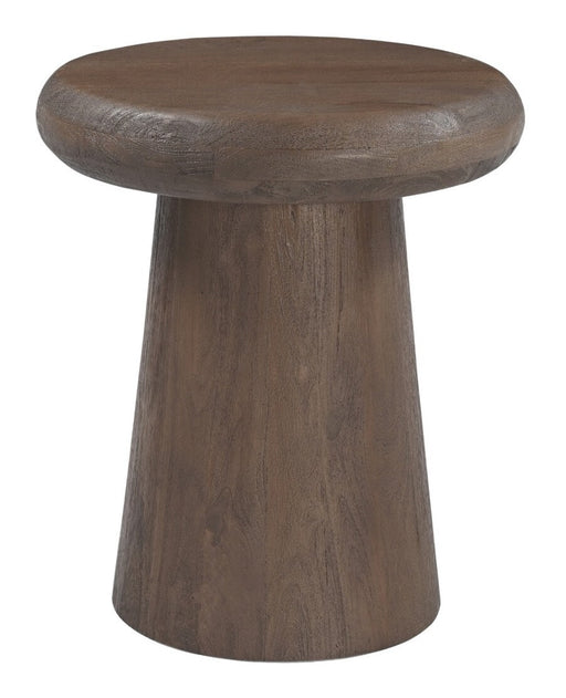 Livingfurn Ronde Bijzettafel Maduro Mangohout, Ø45cm - Bruin