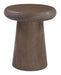 Livingfurn Ronde Bijzettafel Maduro Mangohout, Ø45cm - Bruin