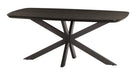 Livingfurn Deens Ovale Eettafel Santino Eiken, 180 x 100cm - Espresso - Ovaal
