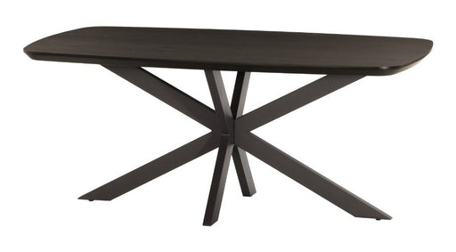 Livingfurn Deens Ovale Eettafel Santino Eiken, 180 x 100cm - Espresso - Ovaal