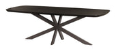 Livingfurn Deens Ovale Eettafel Santino Eiken, 240 x 105cm - Espresso - Ovaal