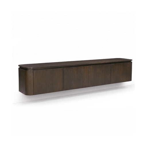 Livingfurn Zwevend TV-meubel Rivano Eiken, 220cm - Basalt