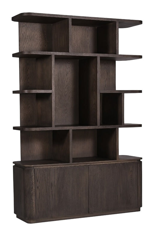 Livingfurn Boekenkast Rivano Eiken, 215 x 145cm - Basalt