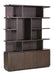 Livingfurn Boekenkast Rivano Eiken, 215 x 170cm - Basalt