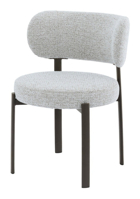 Livingfurn Eetkamerstoel Zoey Geweven stof - Beige
