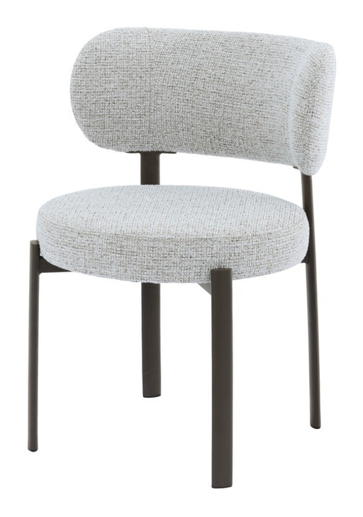 Livingfurn Eetkamerstoel Zoey Geweven stof - Beige
