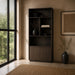 Livingfurn Boekenkast Firato Eiken, 210 x 45cm - Basalt