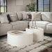 LifestyleFurn Organische Salontafel Candiss Marmer Composiet, Set van 2 stuks - Japandi