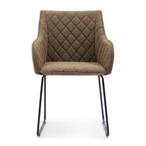Rivièra Maison Eetkamerstoel Frisco Drive Bouclé - Classic Brown