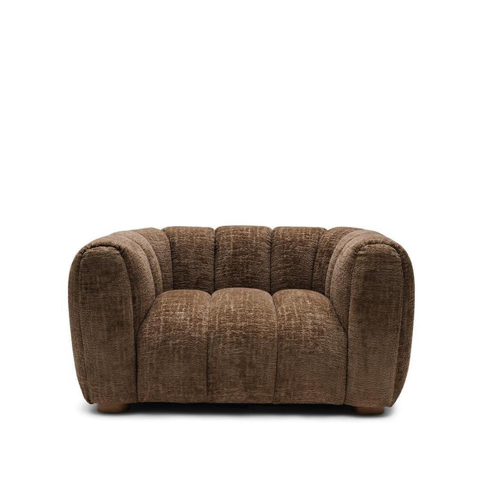Rivièra Maison 2-zits Bank Vicenza Chenille, 145cm - Hazelnut