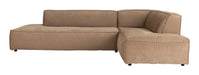 Zuiver Loungebank Fat Freddy Rechts, Rib - Caramel