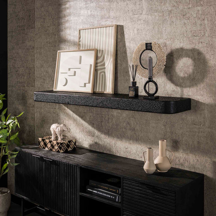 LifestyleFurn Wandplank Doria Metallic, 150cm - Grijs - ThatLyfeStyle