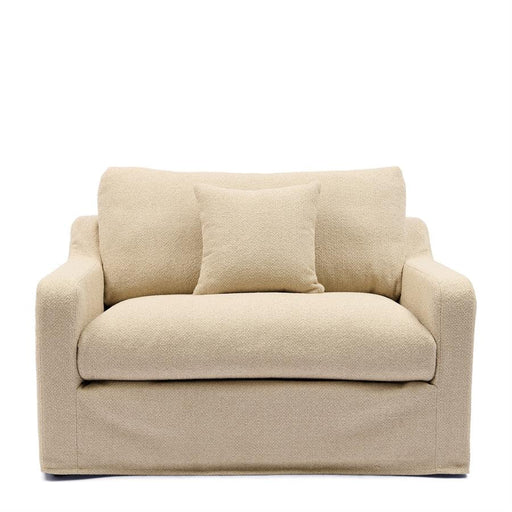 Rivièra Maison Loveseat Giovanni Bouclé, Natural Grey - Beige - ThatLyfeStyle