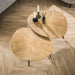 LifestyleFurn Organische Salontafel Miya Ray Metal, Set van 2 stuks - Brons ray metal