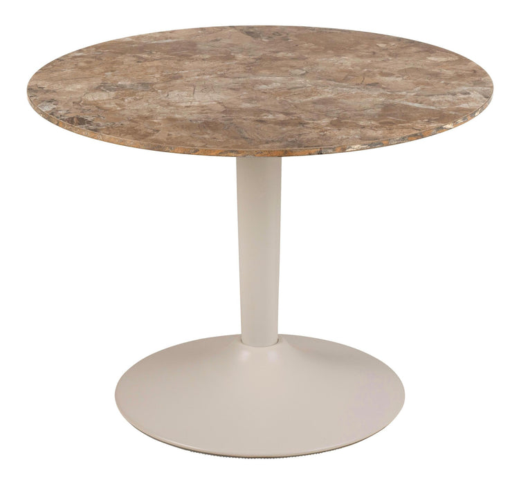 Bendt Ronde Salontafel Tempest Keramiek, 60cm - Bruin/Grijs - ThatLyfeStyle