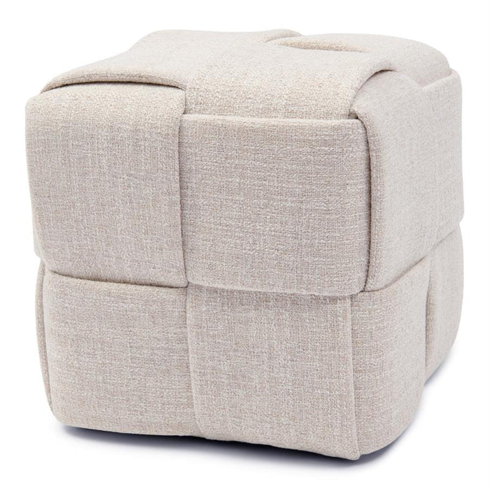 Rivièra Maison Hocker Qbic Tweed - Antique White