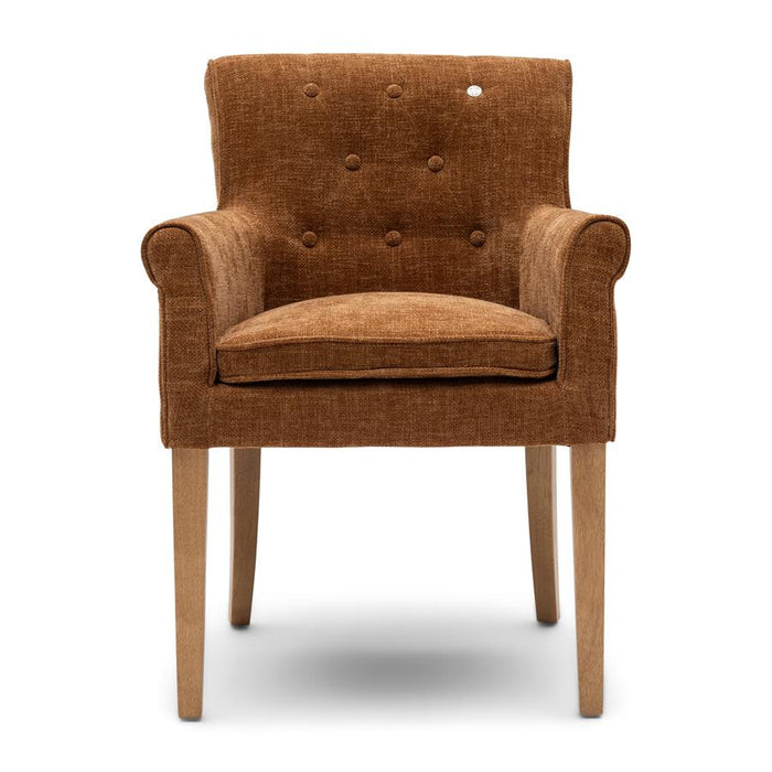Rivièra Maison Eetkamerstoel La Scala Weave - Maroon Brown
