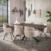 LifestyleFurn Deens Ovale Eettafel Shakira Liquid Metal, 215 x 105cm - Brons - Ovaal