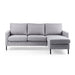 Hoekbank Landin - lounge links/rechts - grijs - Woonexpress - ThatLyfeStyle
