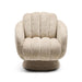 Rivièra Maison Draaifauteuil Scotia Chenille - Classic Cream - Velvet