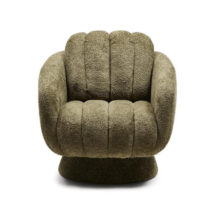 Rivièra Maison Draaifauteuil Scotia Chenille - Forest Green - Velvet