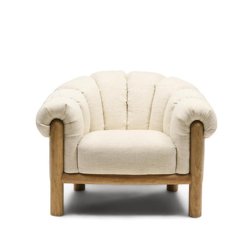 Rivièra Maison Fauteuil Rafal Weave stof en hout - Natural