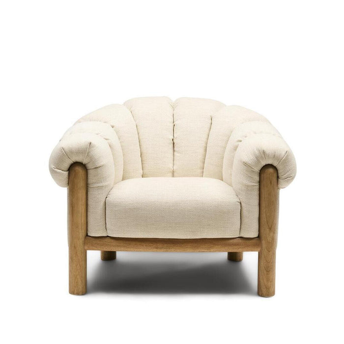 Rivièra Maison Fauteuil Rafal Weave stof en hout - Natural