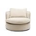 Rivièra Maison Draaifauteuil Alcudia Linnenlook - Naturel - Organisch