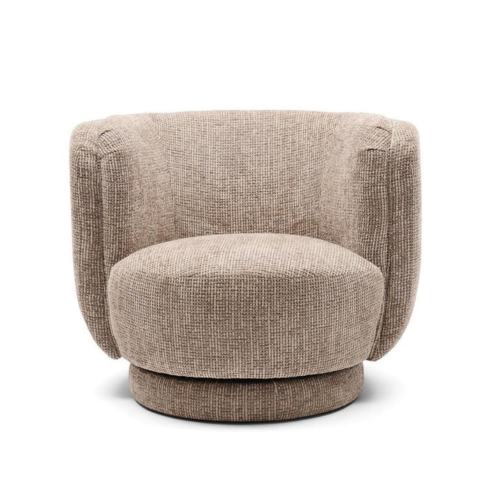 Rivièra Maison Draaifauteuil Rozzano Tweed - Liver Grey