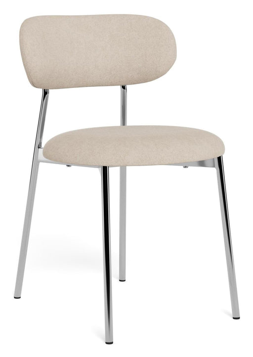 Bendt Eetkamerstoel Antroine Chenille - Zand / Chroom - ThatLyfeStyle
