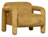 WOOOD Fauteuil Lenny Structure Velvet - Goudgeel - Exclusive