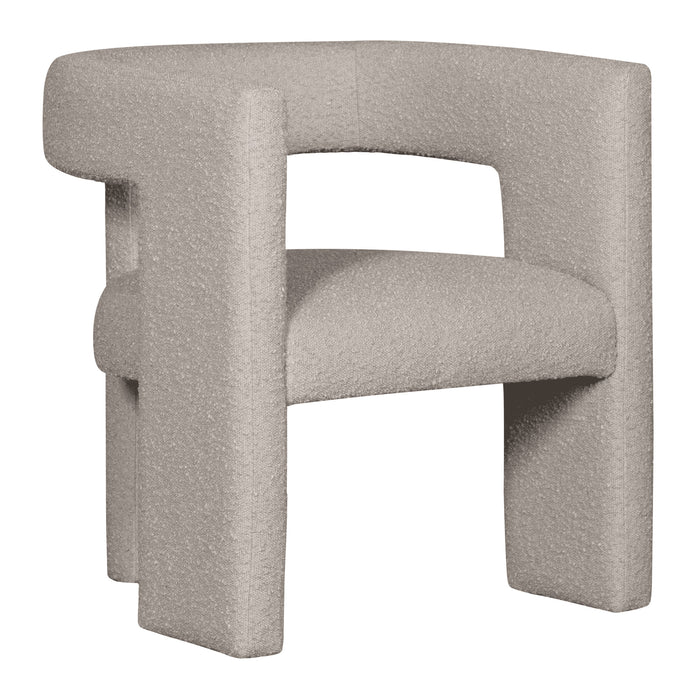 WOOOD Fauteuil Tiwa Bouclé - Beige - Exclusive