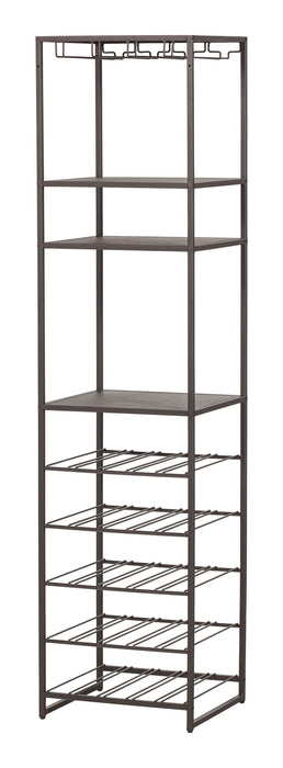 WOOOD Wijnrek Reese 185 x 45cm - Donkerbruin