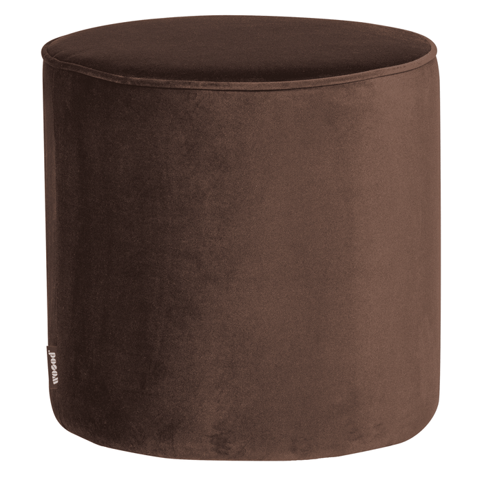 WOOOD Poef Sara, 46cm - Donkerbruin