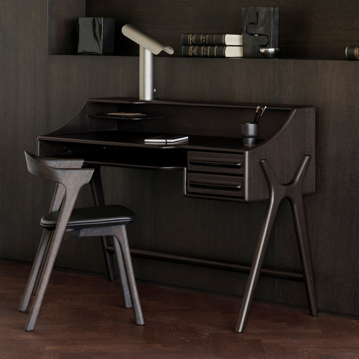 Ethnicraft Bureau Flow Gevernist Mahoniehout, 140 x 55cm - Rose Brown