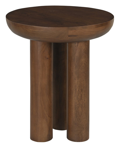 Artistiq Ronde Bijzettafel Leighanna Mangohout, 50cm - Bruin