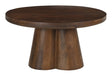Artistiq Ronde Salontafel Effrey Mangohout, 80cm - Bruin