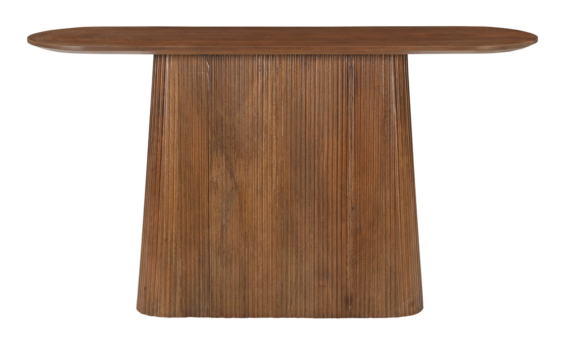 Artistiq Ovale Sidetable Dyann Mangohout, 140cm - Bruin
