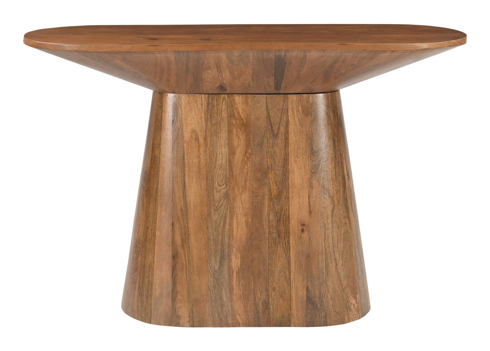 Artistiq Ovale Sidetable Elicia Mangohout, 120cm - Bruin