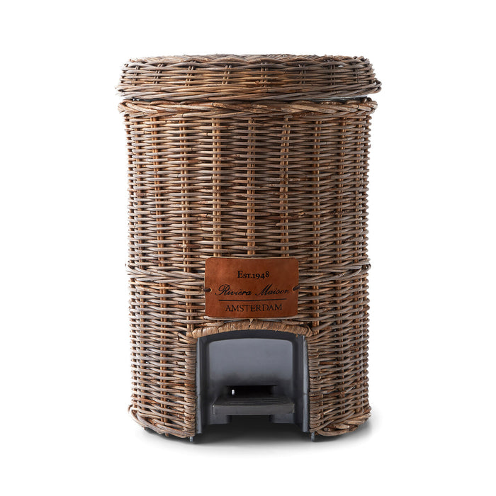 Rivièra Maison Prullenbak Rustic Rattan Classic Rattan - Bruin - ThatLyfeStyle