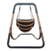 AXI Capri Schommelstoel met frame van hout Hangstoel in Zwart voor de tuin voor volwassenen - ThatLyfeStyle