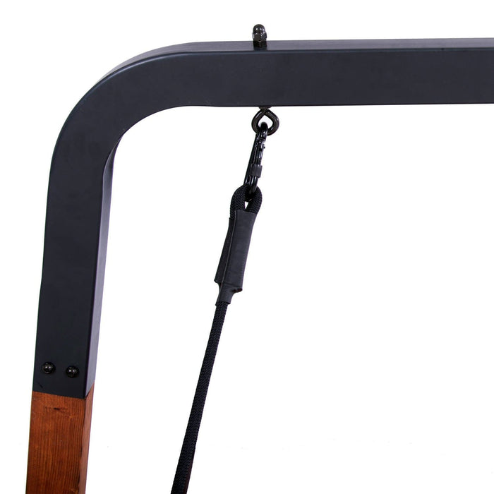 AXI Capri Schommelstoel met frame van hout Hangstoel in Bruin voor de tuin voor volwassenen - ThatLyfeStyle