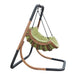 AXI Capri Schommelstoel met frame van hout Hangstoel in Groen voor de tuin voor volwassenen - ThatLyfeStyle