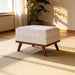 BASE Hocker Kirstan Melva stof - Beige - ThatLyfeStyle