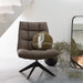 WOOOD Draaifauteuil Jouke Lederlook - Groen